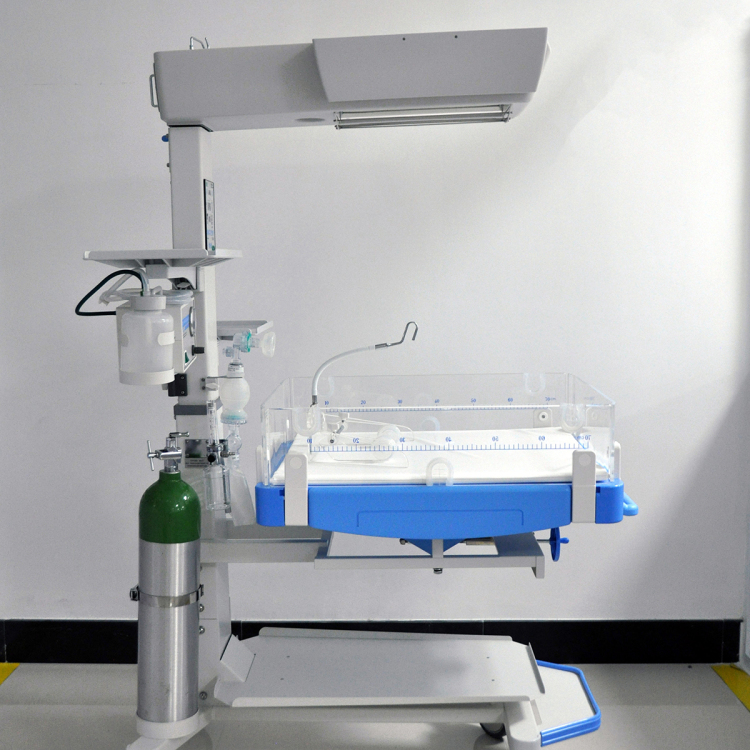 Unidad fototerapia de grado médico superior calentador infantil para bebés con juego de suministro de oxígeno