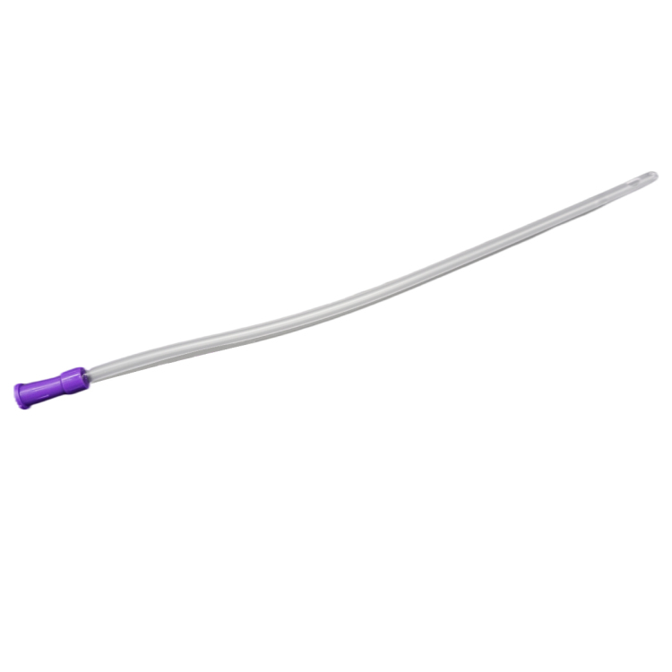 Catéter Foley/Nelatón desechable de PVC médico de seguridad de diferentes tamaños 6Fr-22Fr de un solo lumen