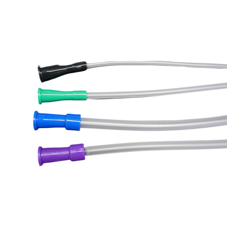 Catéter Foley/Nelatón desechable de PVC médico de seguridad de diferentes tamaños 6Fr-22Fr de un solo lumen