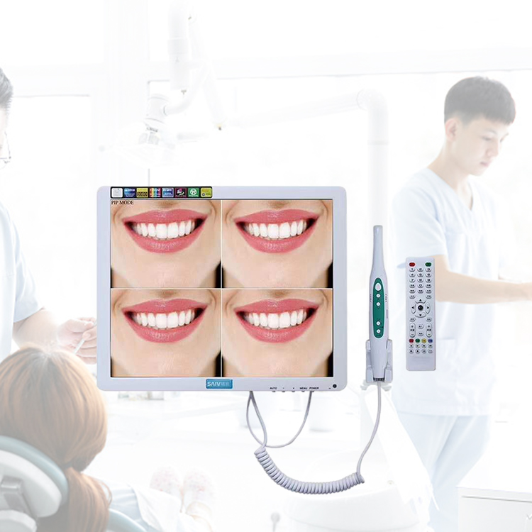 Escáner de endoscopio intraoral de alta definición de 4 canales Cámara intraoral dental