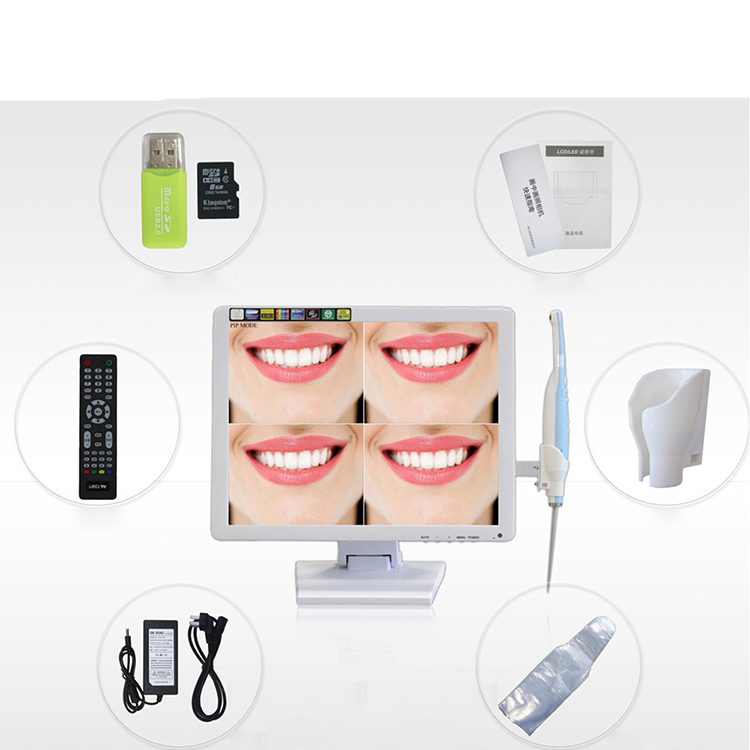 Escáner de endoscopio intraoral de alta definición de 4 canales Cámara intraoral dental