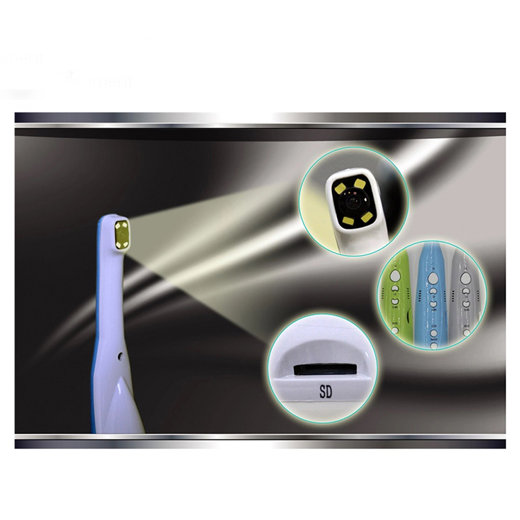 Escáner de endoscopio intraoral de alta definición de 4 canales Cámara intraoral dental