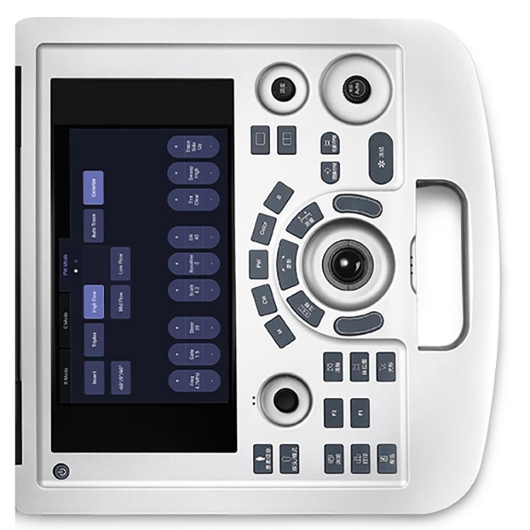 Diseño popular de la máquina de ultrasonido Edan Acclarix AX3 con sonda lineal y convexa