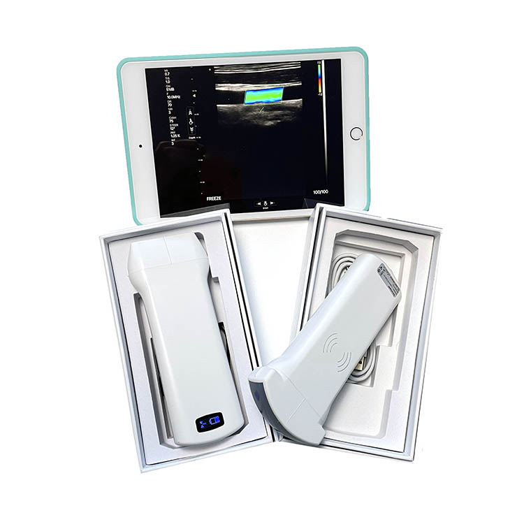 Sonda de ultrasonido inalámbrica Wifi de 192 elementos, sonda lineal de ultrasonido para IOS Android