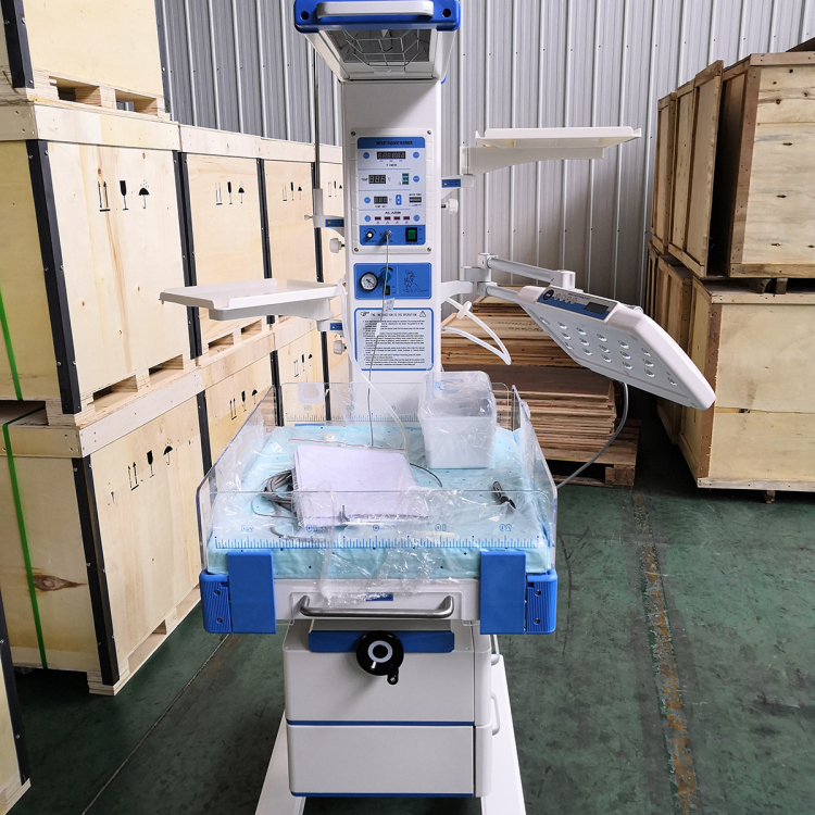 Equipo de cuidado de bebés de grado superior para hospital, resucitador de PVC para bebés, calentador de bebés con unidad de fototerapia LED