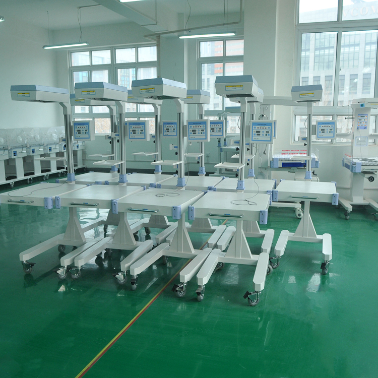 Equipo de cuidado de bebés de grado superior para hospital, resucitador de PVC para bebés, calentador de bebés con unidad de fototerapia LED