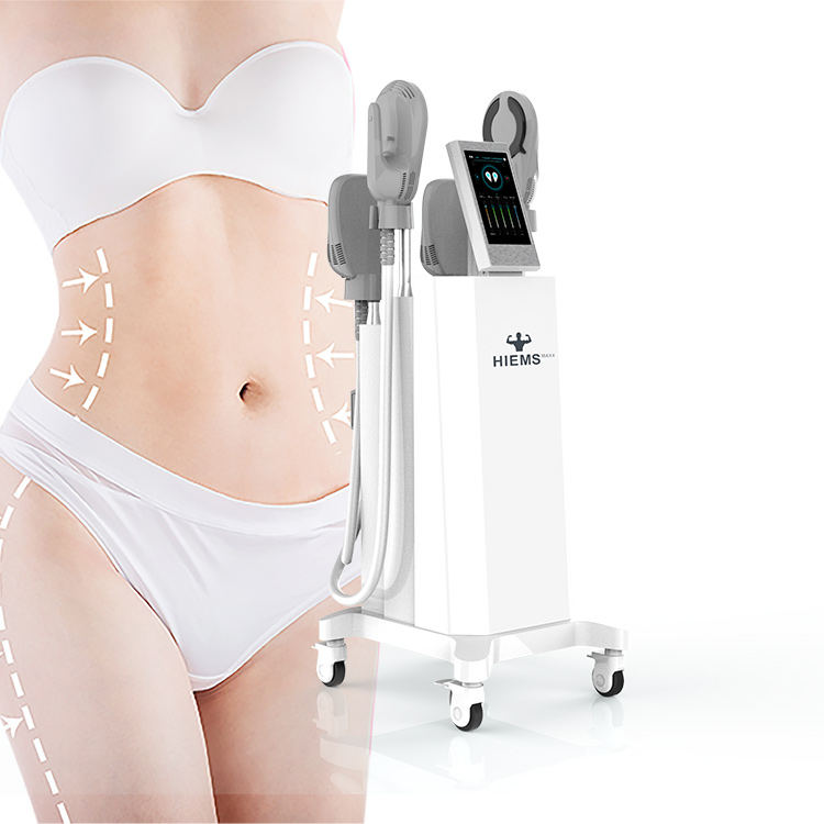Equipo de Belleza Standing Hiems Max4 EMT EMS Portátil 4 Manijas Construir Músculo Quemar Grasa Máquina de Escultura Corporal