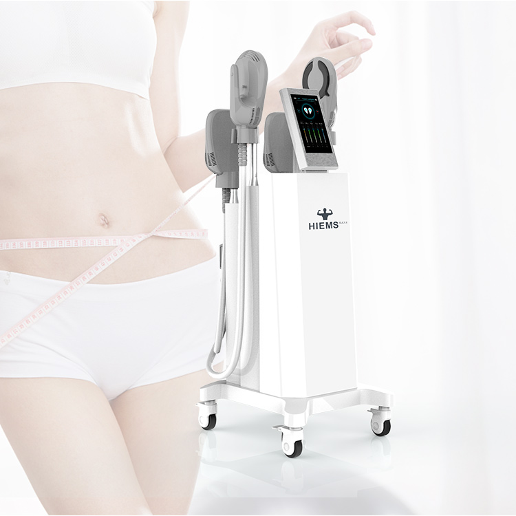 Equipo de Belleza Standing Hiems Max4 EMT EMS Portátil 4 Manijas Construir Músculo Quemar Grasa Máquina de Escultura Corporal