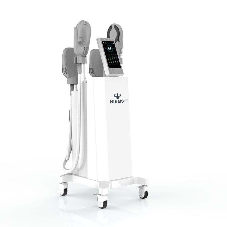 Equipo de Belleza Standing Hiems Max4 EMT EMS Portátil 4 Manijas Construir Músculo Quemar Grasa Máquina de Escultura Corporal