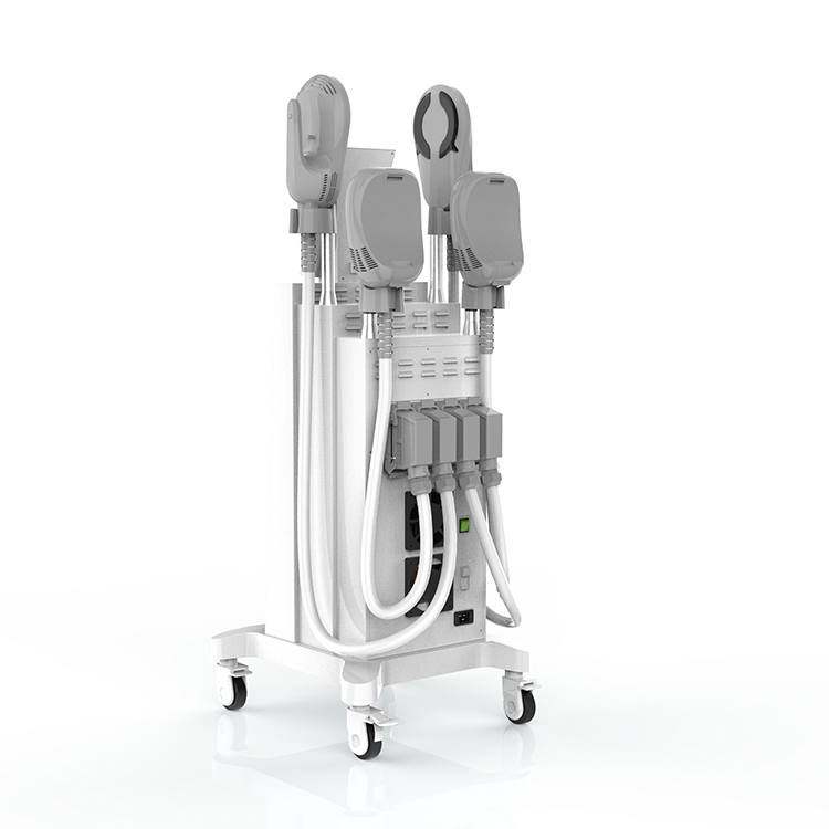 Equipo de Belleza Standing Hiems Max4 EMT EMS Portátil 4 Manijas Construir Músculo Quemar Grasa Máquina de Escultura Corporal