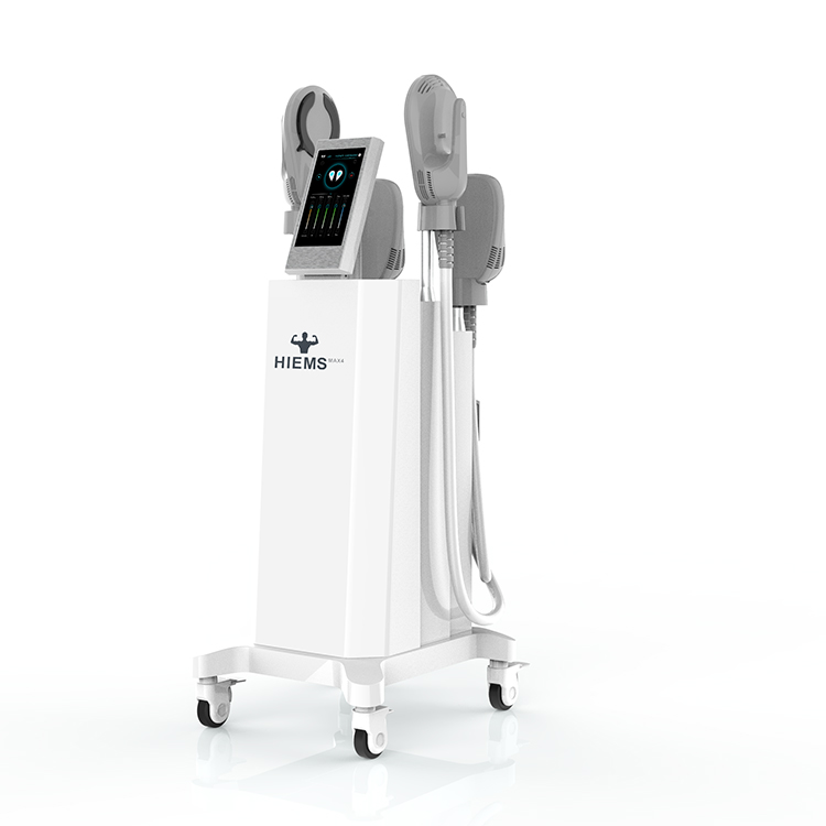 Equipo de Belleza Standing Hiems Max4 EMT EMS Portátil 4 Manijas Construir Músculo Quemar Grasa Máquina de Escultura Corporal