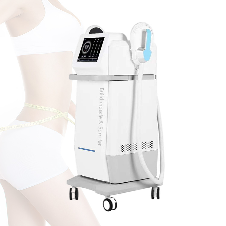 Equipo de belleza 4 cabezales Terapia Estimulador de músculos Construcción de máquina quemadora de grasa Ems