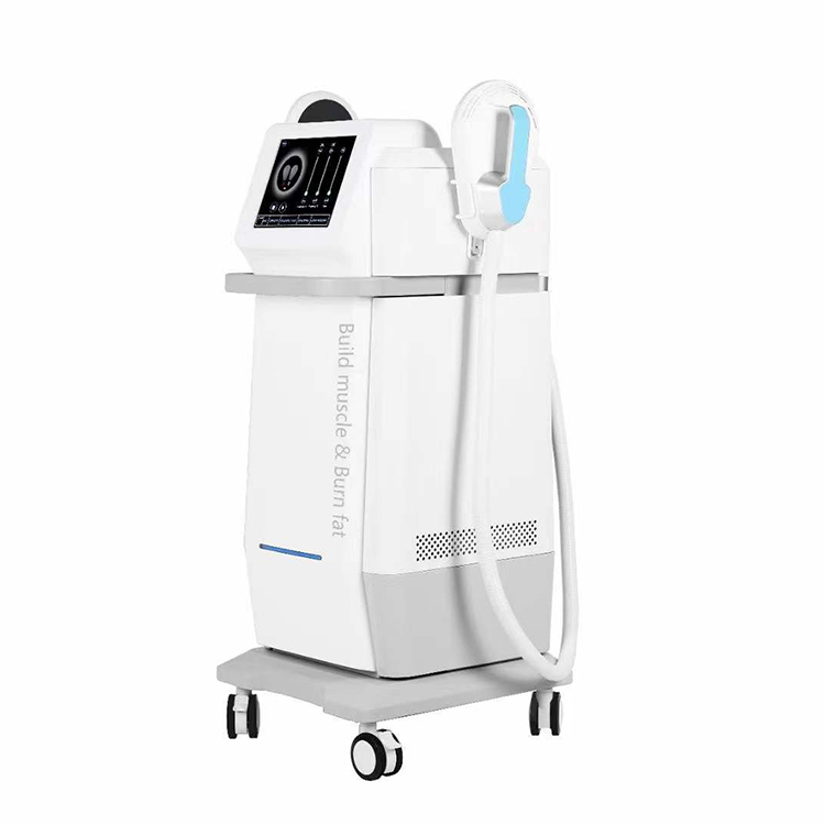 Equipo de belleza 4 cabezales Terapia Estimulador de músculos Construcción de máquina quemadora de grasa Ems