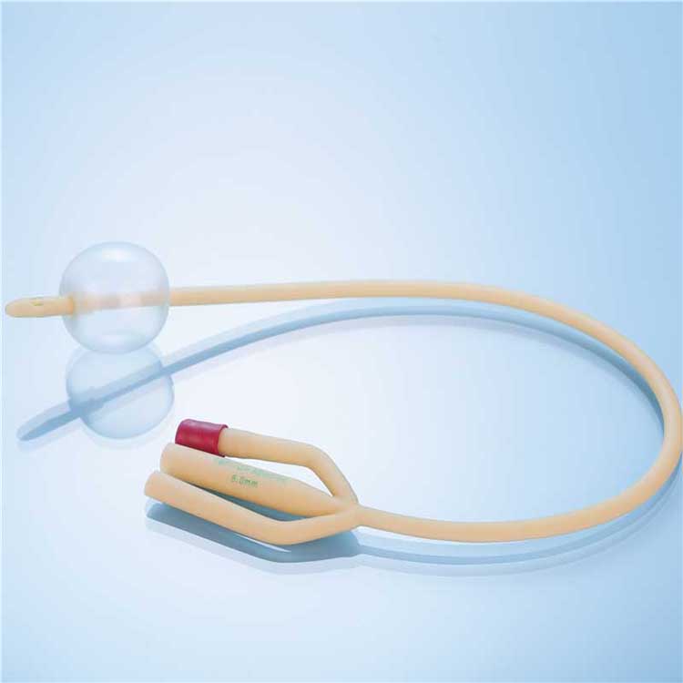 Catéter Foley de silicona de 3 vías desechable médico personalizado de 14Fr-22Fr en Singapur