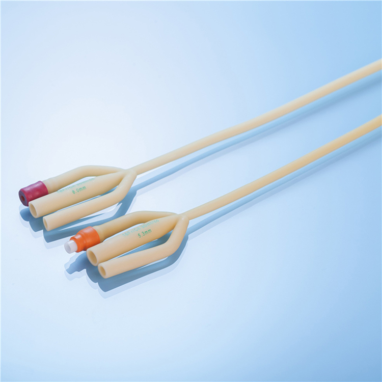 Catéter Foley de silicona de 3 vías desechable médico personalizado de 14Fr-22Fr en Singapur