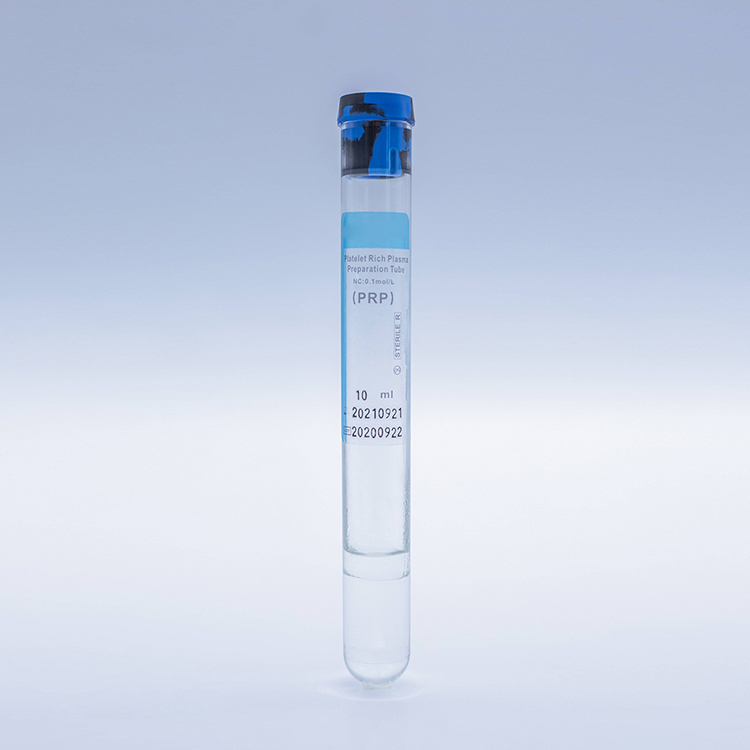 Tubo de plasma rico en plaquetas médico para uso en laboratorio 10 ml 30 ml Pet/ Tubo de plasma Prp de vidrio con gel de Acd