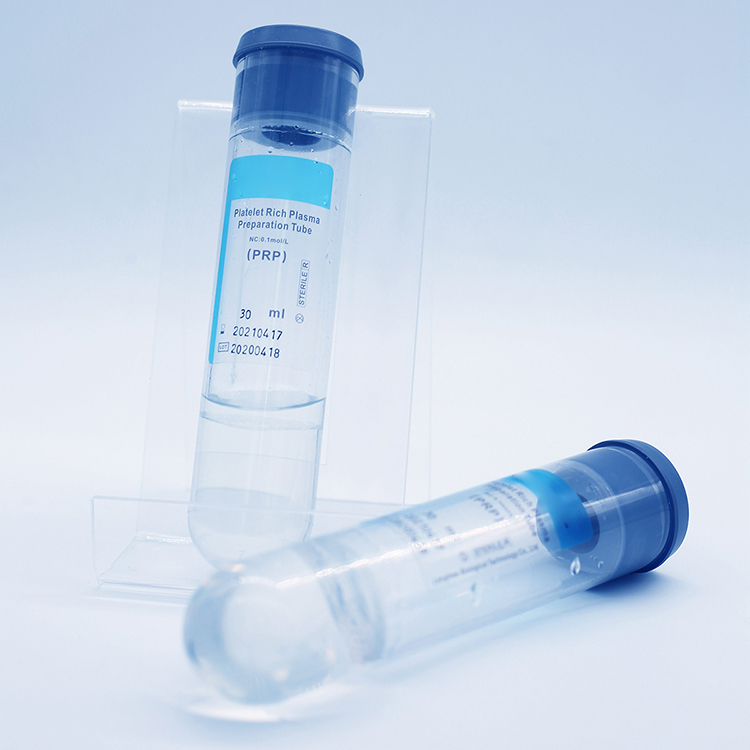 Tubo de plasma rico en plaquetas médico para uso en laboratorio 10 ml 30 ml Pet/ Tubo de plasma Prp de vidrio con gel de Acd