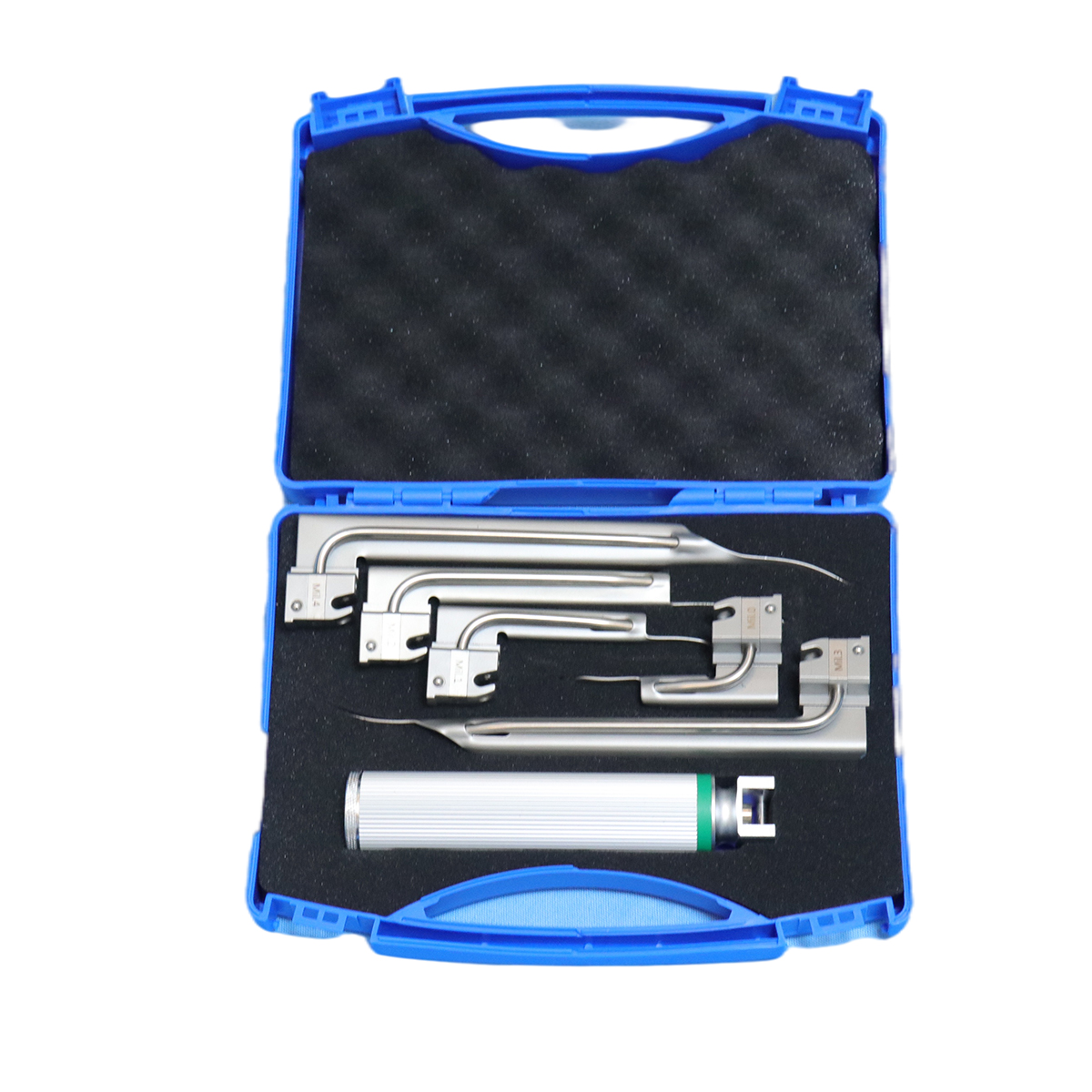 Conjunto de laringoscopio de fibra óptica veterinaria convencional removible para detección de garganta Ent