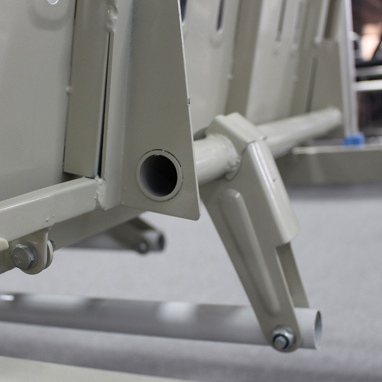 Proveedor barato Cama de hospital manual de dos funciones con manivela de ABS plegable para cuidados de enfermería en Pakistán