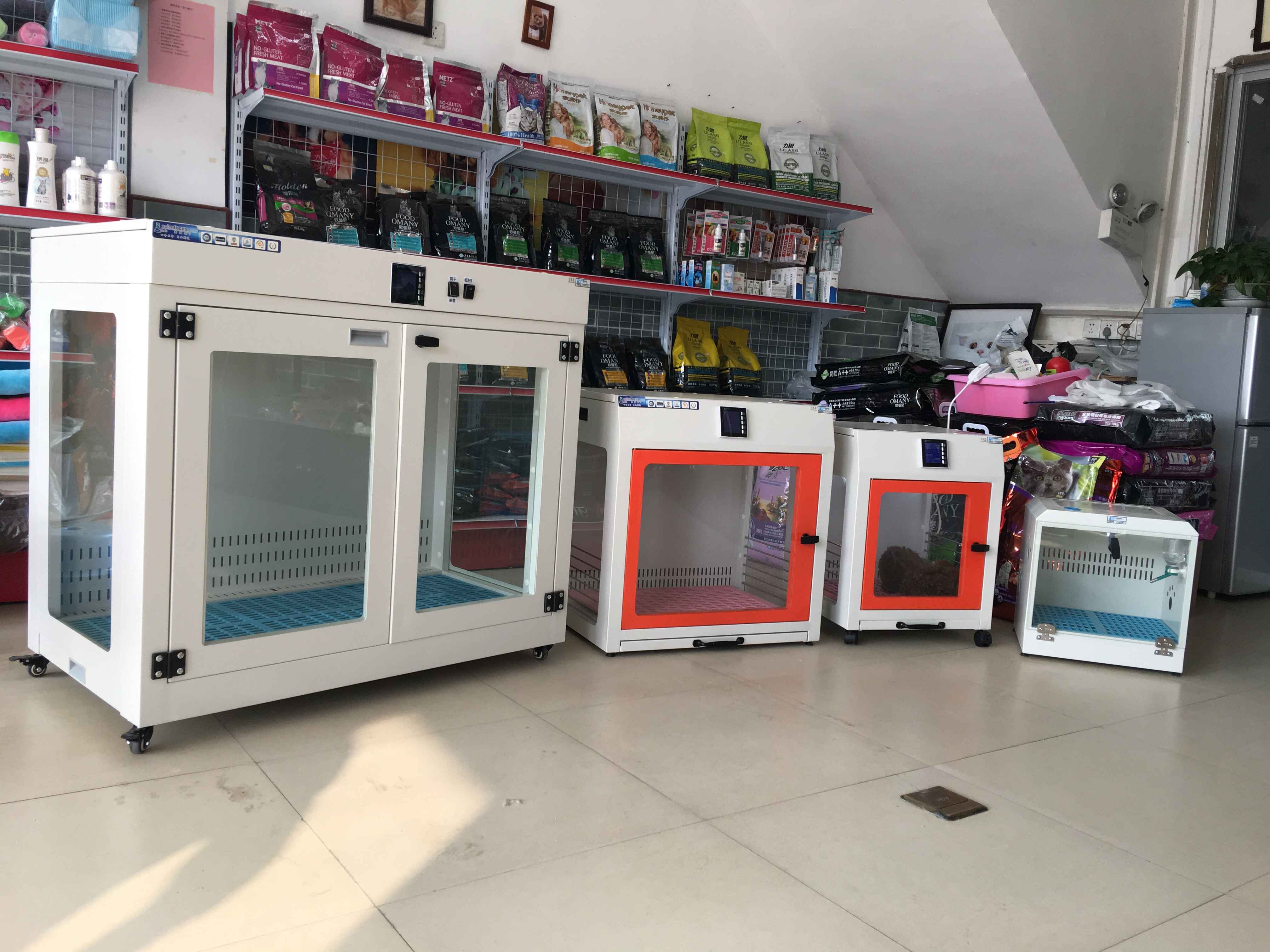 Secador de mascotas completamente automático Gabinete de secado para perros y gatos Máquina secadora de pelo para mascotas Secador de mascotas automático