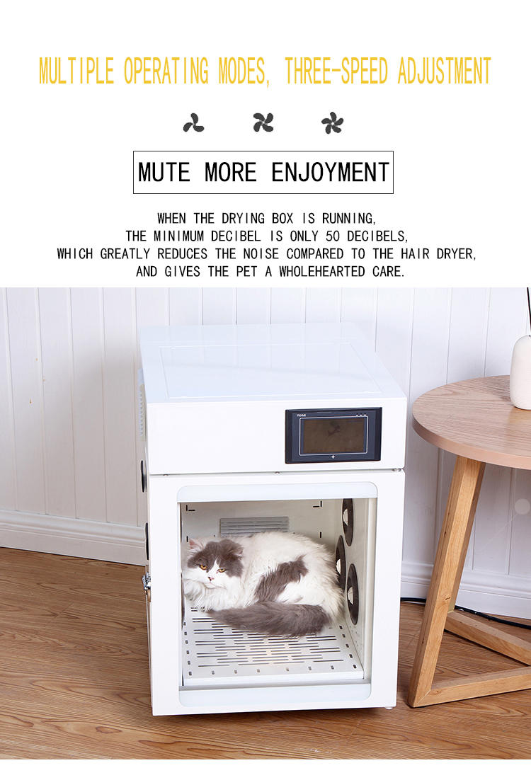 Secador de mascotas completamente automático Gabinete de secado para perros y gatos Máquina secadora de pelo para mascotas Secador de mascotas automático