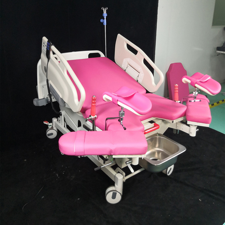 Costo de fábrica certificado Cama de parto obstétrico médico de tres funciones para clínica