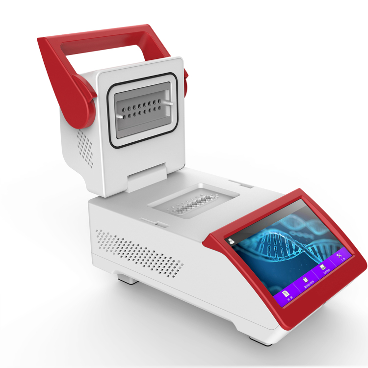 Máquina de prueba de PCR en tiempo real de diagnóstico rápido de laboratorio con pantalla táctil de 7 pulgadas