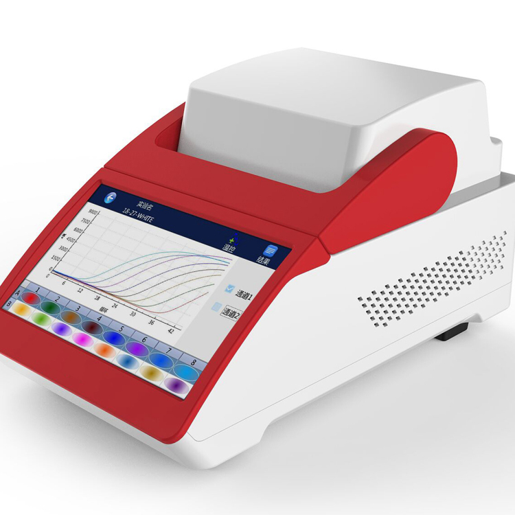 Máquina de prueba de PCR en tiempo real de diagnóstico rápido de laboratorio con pantalla táctil de 7 pulgadas