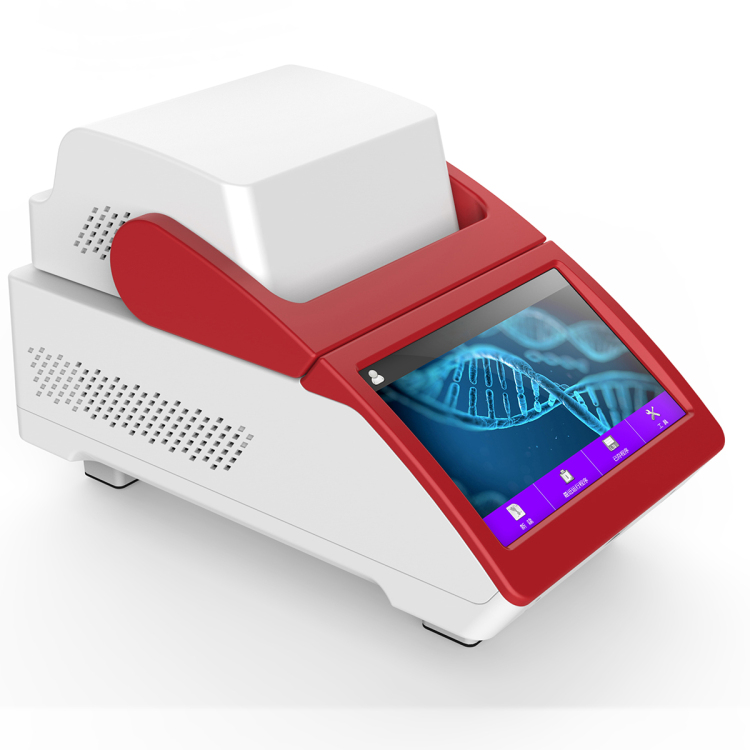 Máquina de prueba de PCR en tiempo real de diagnóstico rápido de laboratorio con pantalla táctil de 7 pulgadas