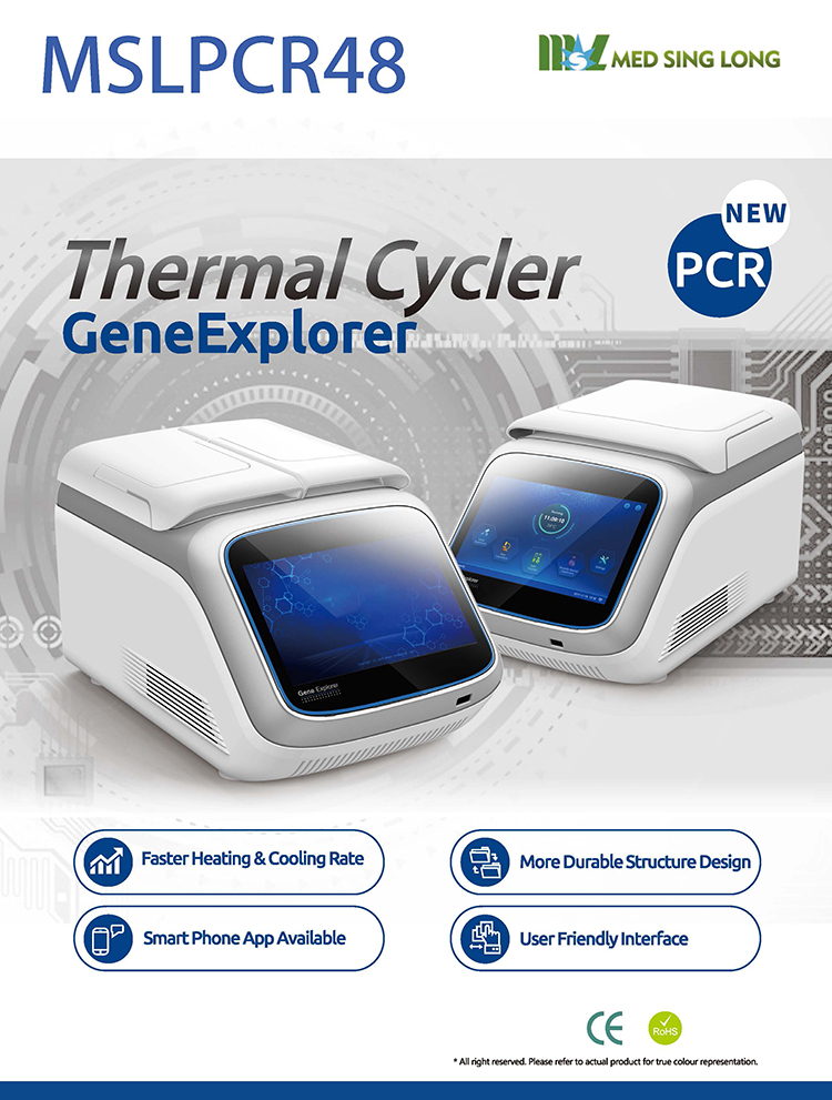Nueva máquina de PCR en tiempo real de gradiente de ADN de gen de MSL Termociclador
