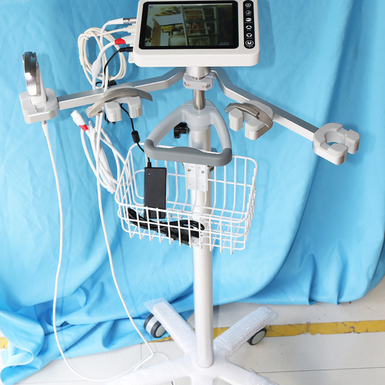 Cámara de video laringoscopio médico portátil Easy View de 8 pulgadas con monitor y hojas reutilizables