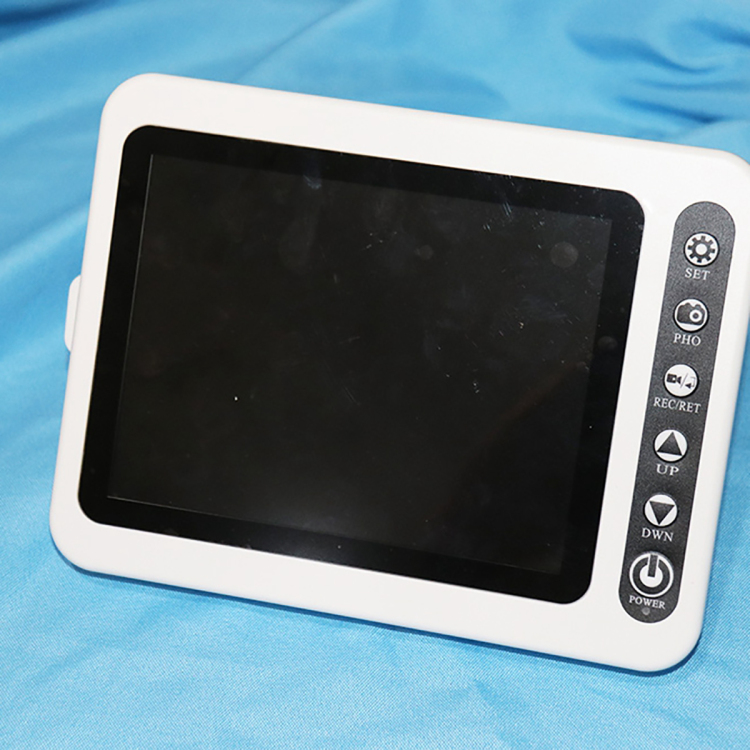 Cámara de video laringoscopio médico portátil Easy View de 8 pulgadas con monitor y hojas reutilizables